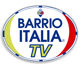 Barrio Italia TV (logo), Comercios Barrio Italia, Barrio Santa Isabel Caupolicán, Santiago de Chile.