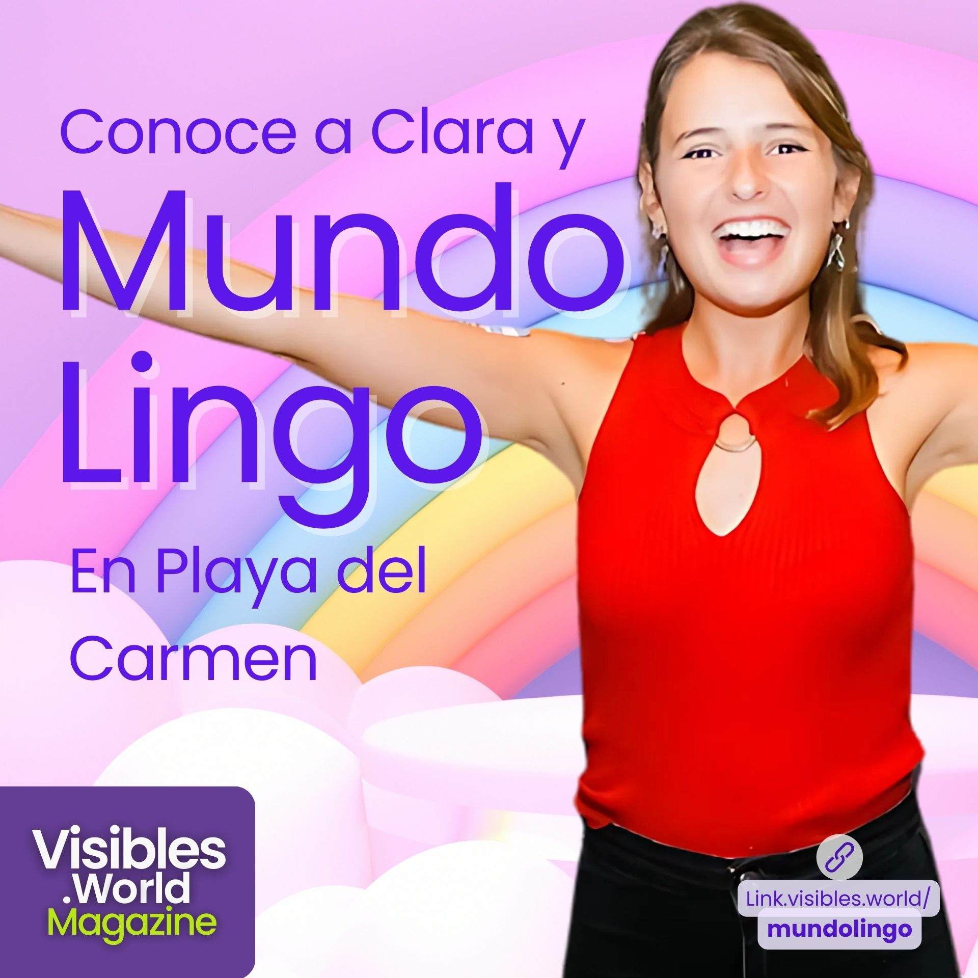 eventos playa del carmen, mundolingo, intercambio de idiomas, clara blousson, mundolingo en playa del carmen, eventos de idiomas, visibles world magazine